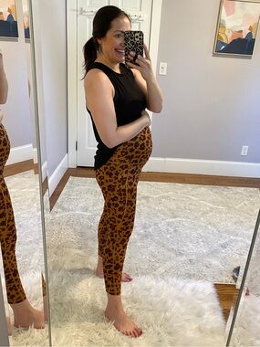 GAP leopard Maternity Leggings